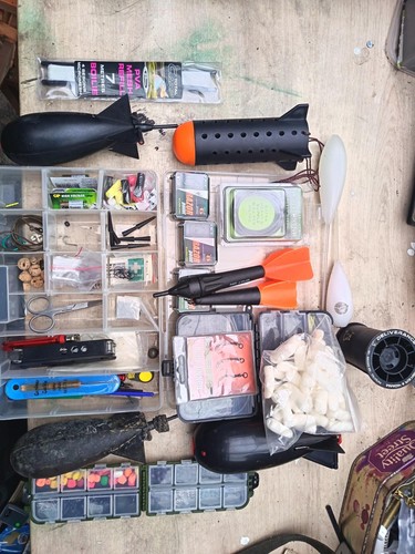 Used carp fishing tackle box - carp,