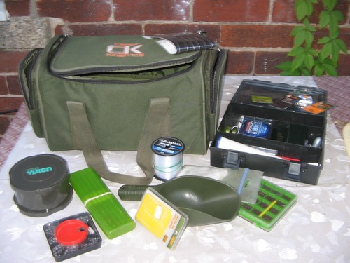 Carp bag loaded with tackle - carp,
