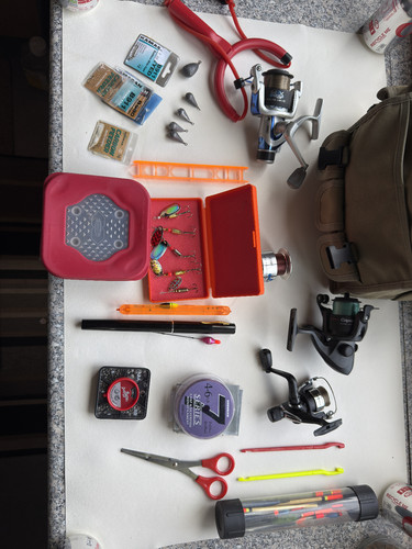 Fishing tackle joblot used - fishing,